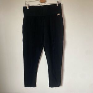 Calvin Klein black pull on stretch ankle pants size large